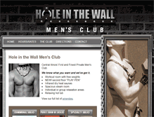 Tablet Screenshot of holeinthewallmensclub.org